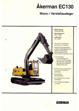 Excavadoras de orugas Akerman-Volvo EC 130