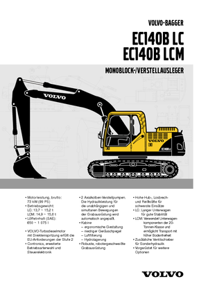 Excavadoras de orugas Volvo EC140BLC