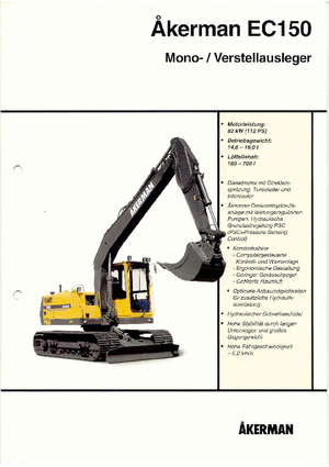 Excavadoras de orugas Akerman-Volvo EC 150