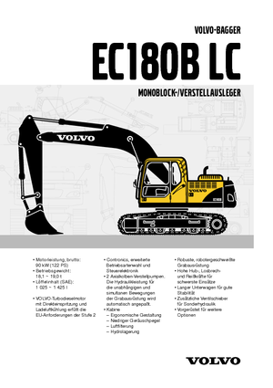 Excavadoras de orugas Volvo EC180BLC