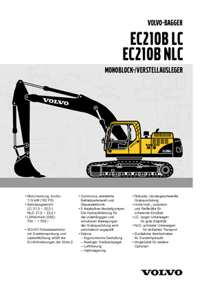 Excavadoras de orugas Volvo EC210BNLC