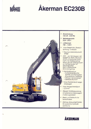 Excavadoras de orugas Akerman-Volvo EC 230 B