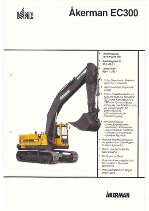 Excavadoras de orugas Akerman-Volvo EC 300