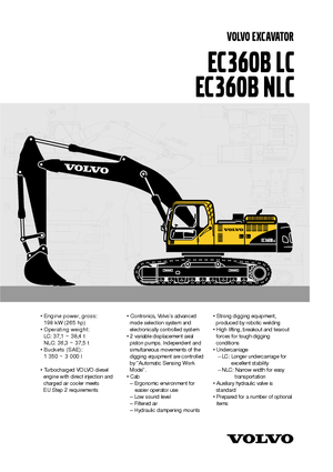 Excavadoras de orugas Volvo EC360BLC