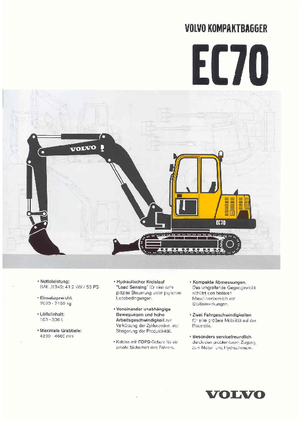 Excavadoras de orugas Volvo EC70