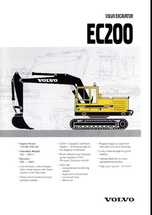Excavadoras de orugas Volvo EC200