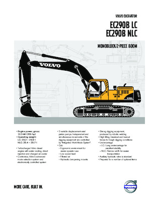 Excavadoras de orugas Volvo EC290BNLC