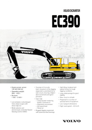 Excavadoras de orugas Volvo EC390