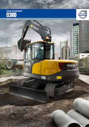 Excavadoras de orugas Volvo EC80D