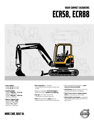 Excavadoras de orugas Volvo ECR88