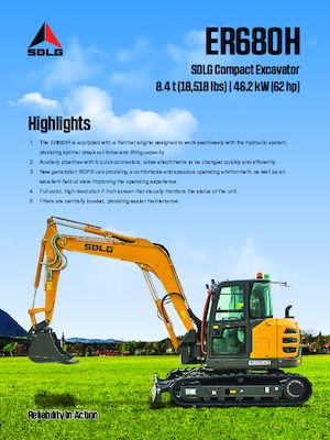 Excavadoras de orugas SDLG ER680H 