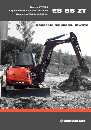 Excavadoras de orugas Eurocomach ES 85 ZT