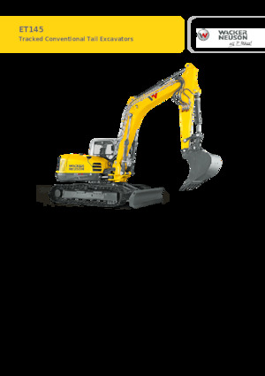 Excavadoras de orugas Wacker Neuson ET145