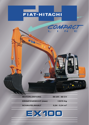 Excavadoras de orugas Fiat-Hitachi EX 100.5 M