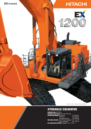 Excavadoras de orugas Hitachi EX 1200-6