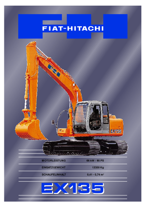 Excavadoras de orugas Fiat-Hitachi EX 135