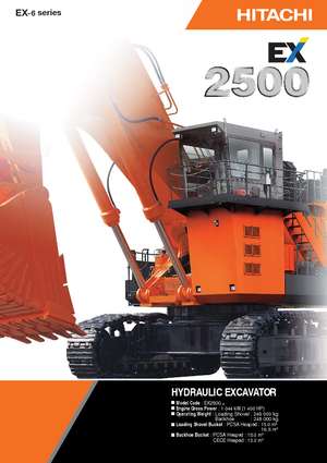 Excavadoras de orugas Hitachi EX 2500-6