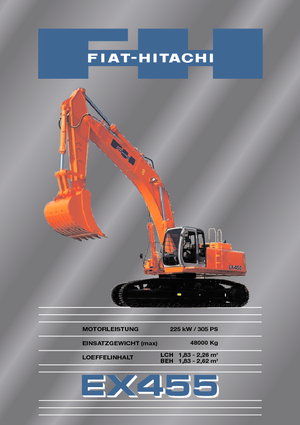Excavadoras de orugas Fiat-Hitachi EX 455