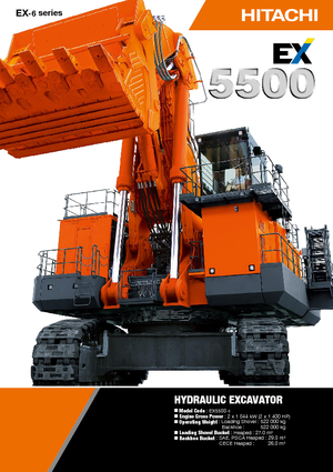 Excavadoras de orugas Hitachi EX 5500-5