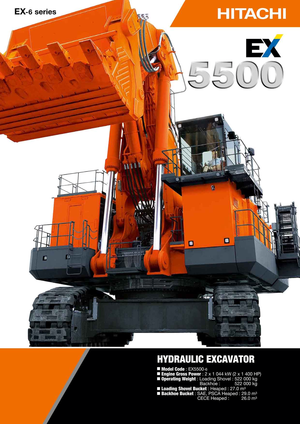 Excavadoras de orugas Hitachi EX 5500-6