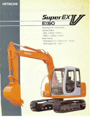 Excavadoras de orugas Hitachi EX 60