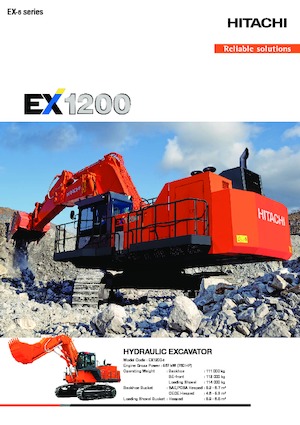 Excavadoras de orugas Hitachi EX1200-6