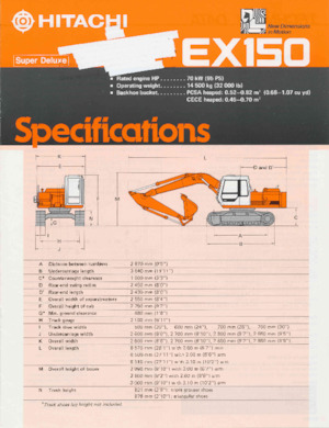 Excavadoras de orugas Hitachi EX150