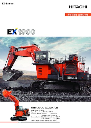 Excavadoras de orugas Hitachi EX1900-6