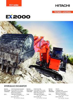 Excavadoras de orugas Hitachi EX2000-7