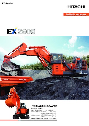 Excavadoras de orugas Hitachi EX2600-6