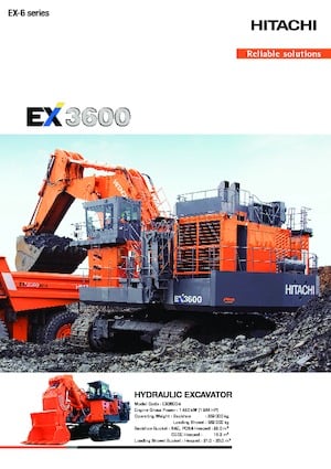 Excavadoras de orugas Hitachi EX3600-6