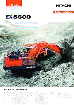 Excavadoras de orugas Hitachi EX5600-7