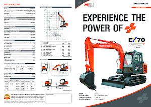 Excavadoras de orugas Hitachi EX70