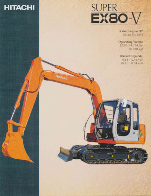 Excavadoras de orugas Hitachi EX80