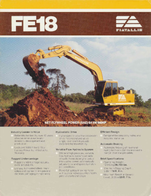 Excavadoras de orugas Fiatallis FE18