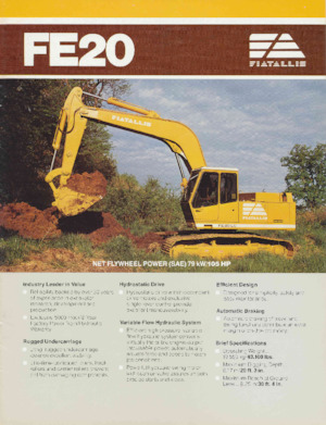 Excavadoras de orugas Fiatallis FE20HD
