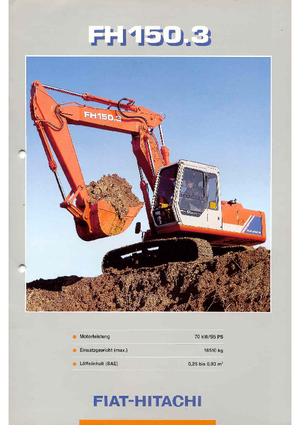 Excavadoras de orugas Fiat-Hitachi FH 150.3 LCM