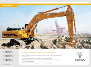 Excavadoras de orugas Foton Lovol FR220D