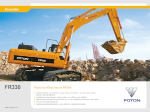 Excavadoras de orugas Foton Lovol FR330D