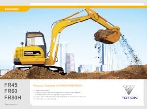 Excavadoras de orugas Foton Lovol FR80E