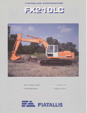 Excavadoras de orugas Fiatallis FX210LC