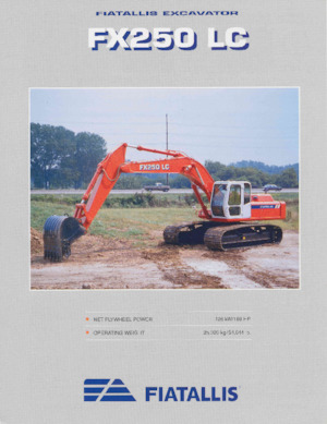 Excavadoras de orugas Fiatallis FX250LC