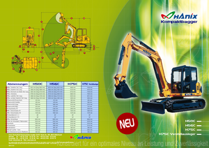 Excavadoras de orugas Hanix H 75 CV