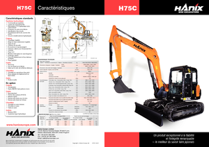 Excavadoras de orugas Hanix H 75 C