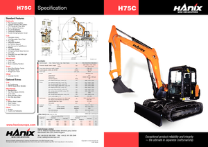 Excavadoras de orugas Hanix H 75 C