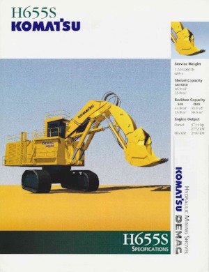 Excavadoras de orugas Komatsu H655S