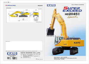 Excavadoras de orugas Kato HD2045II SUPER EXCED Special