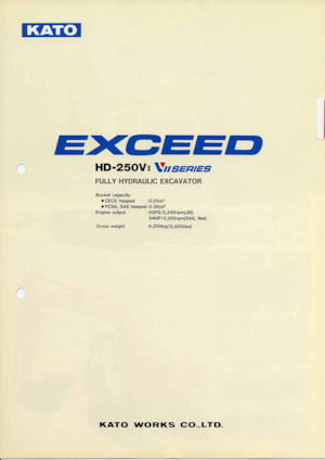 Excavadoras de orugas Kato HD250VII EXCEED