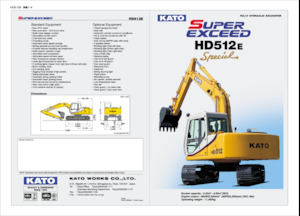 Excavadoras de orugas Kato HD512E Special