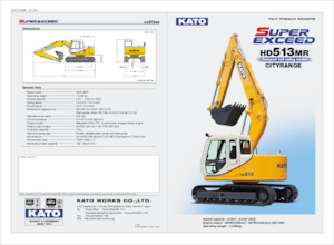 Excavadoras de orugas Kato HD513MR CITYRANGE